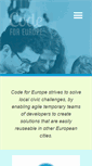 Mobile Screenshot of codeforeurope.net