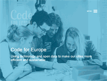 Tablet Screenshot of codeforeurope.net